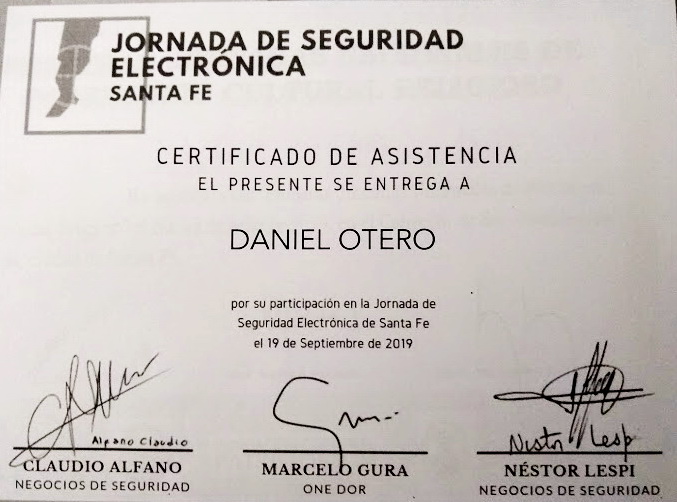 JORNADA DE SEGURIDAD ELECTRONICA EN SANTA FE DANIEL OTERO